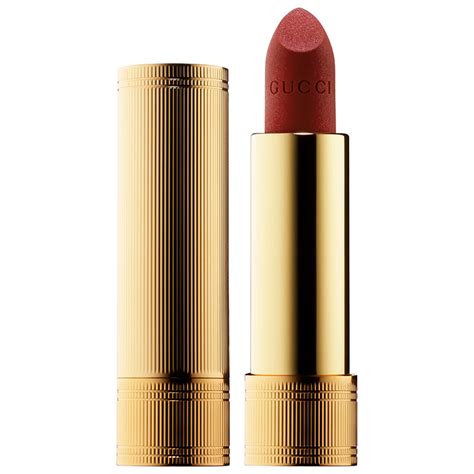 gucci matte lipstick in shade janet rust-1 gr|505 janet rust lipstick.